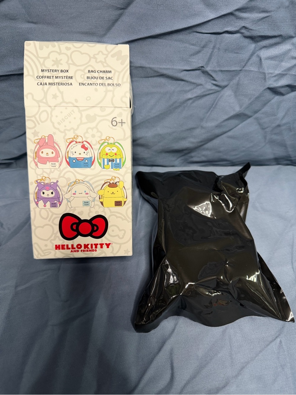 Loungefly Hello Kitty Mystery Bag Charm – White and Black Packaging